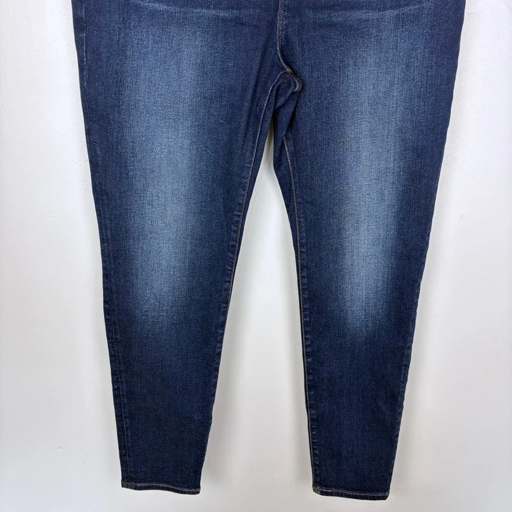 J. Crew Curvy Toothpick Jeans Blue Harbor High‎ Rise Dark Wash Skinny Size 32